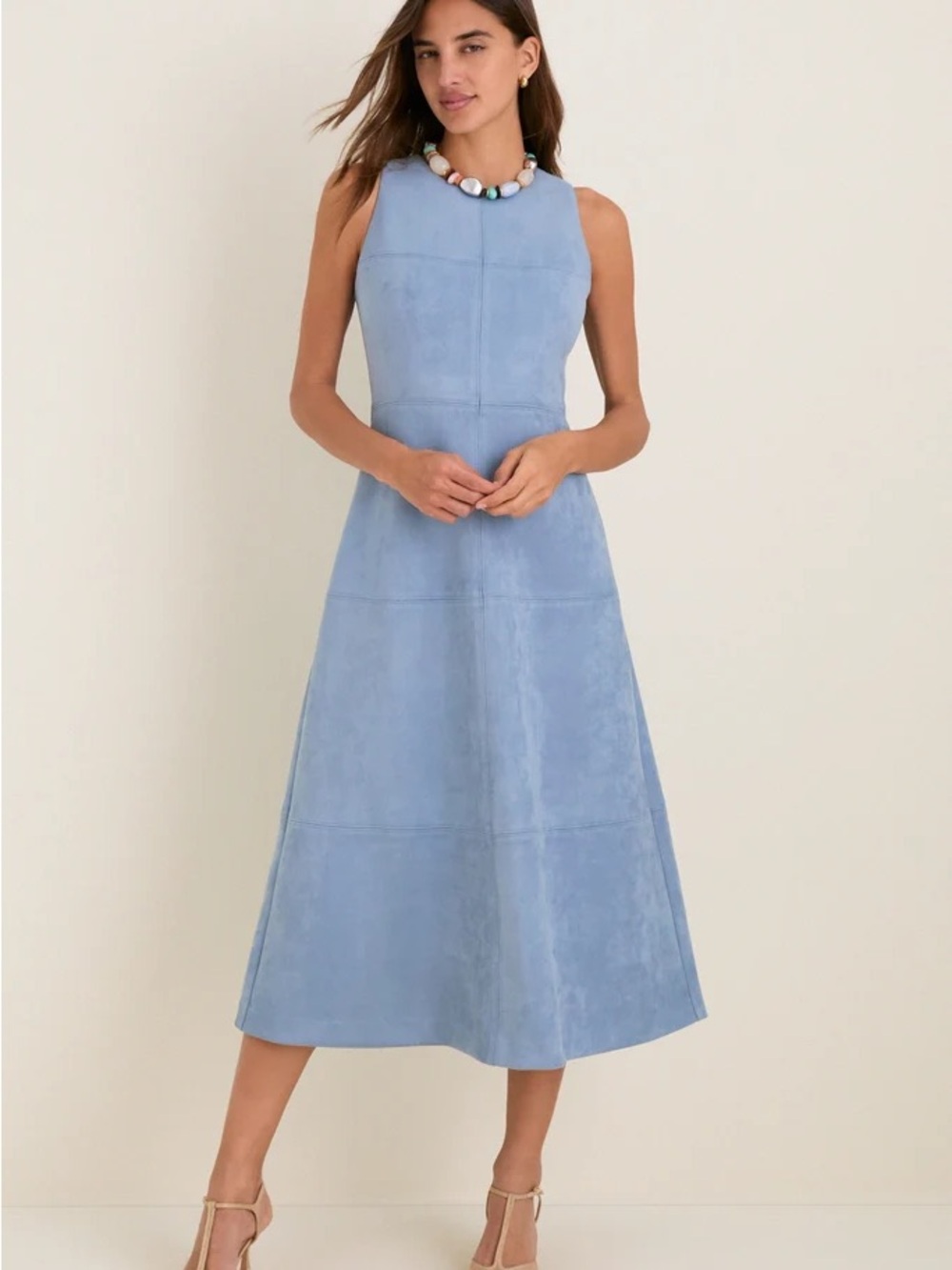Tuckernuck Sleeveless Midi Dress in Powder Blue